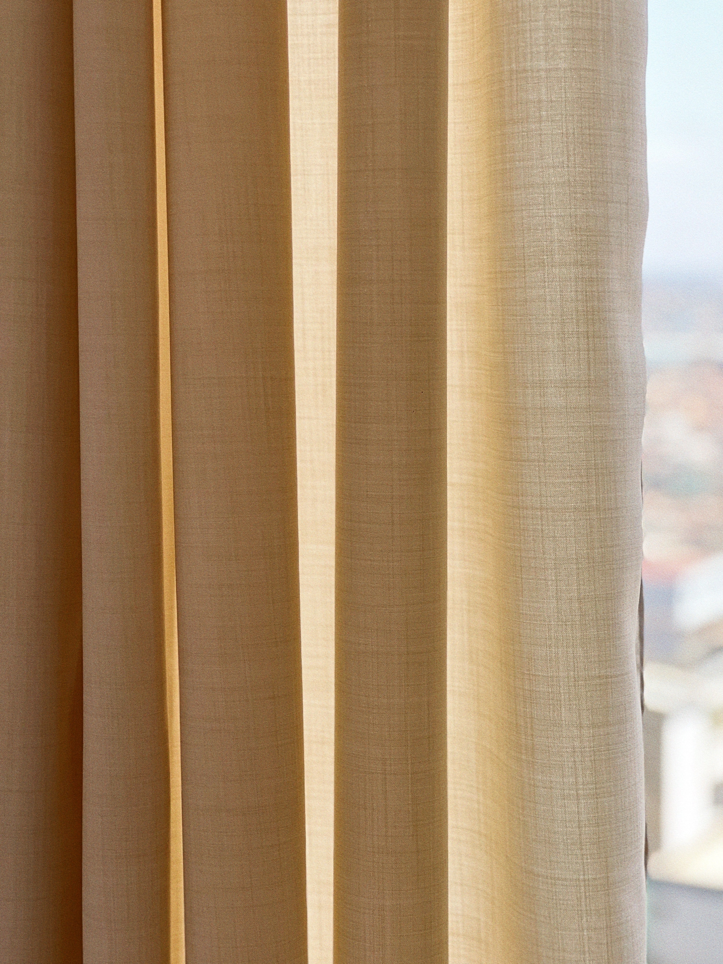 Cream curtains