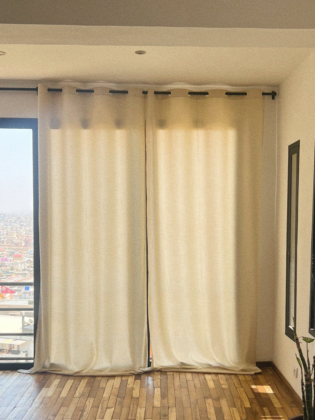 Cream curtains