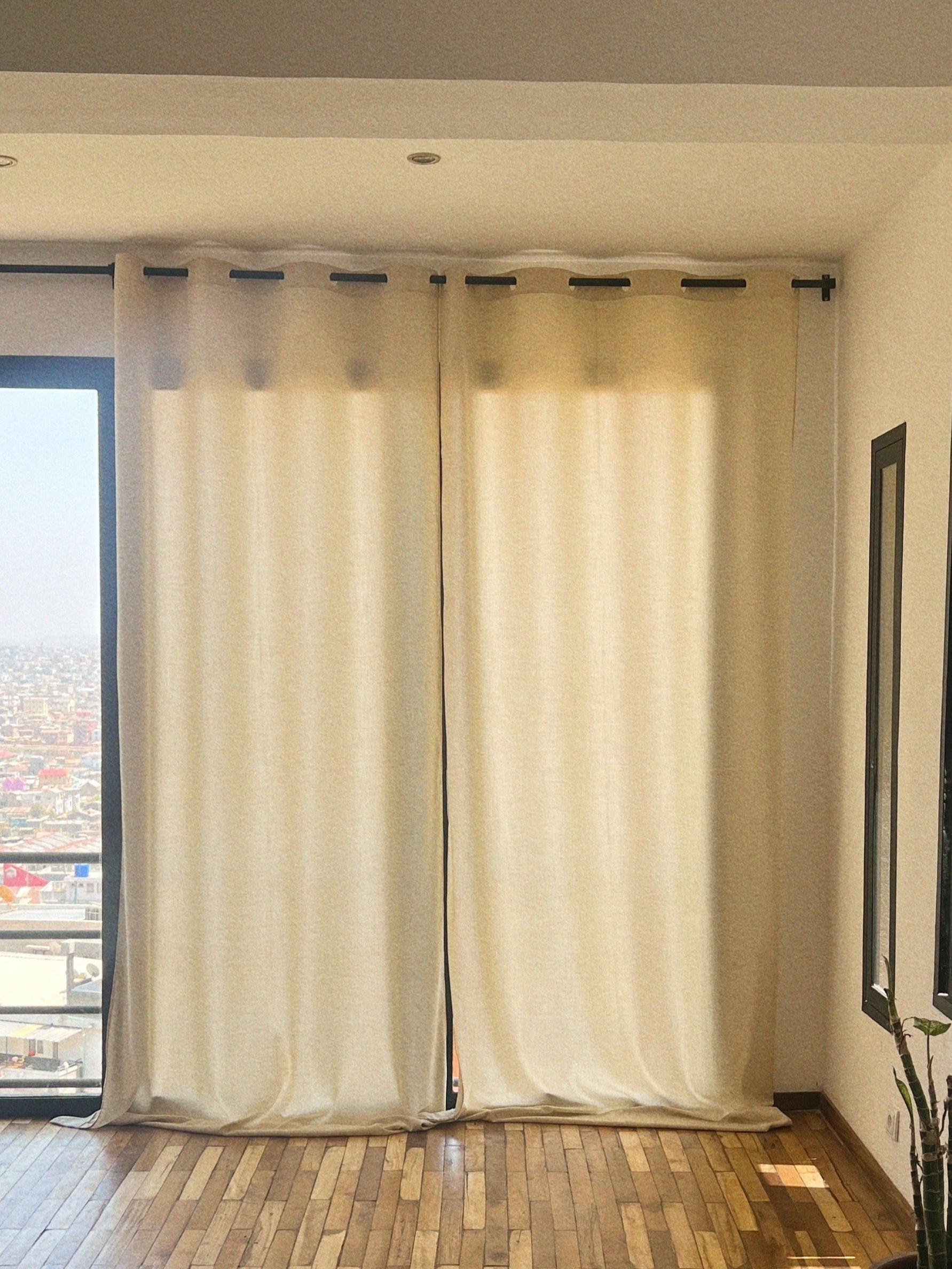 Cream curtains