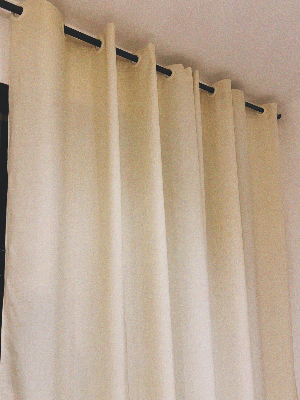 Cream curtains