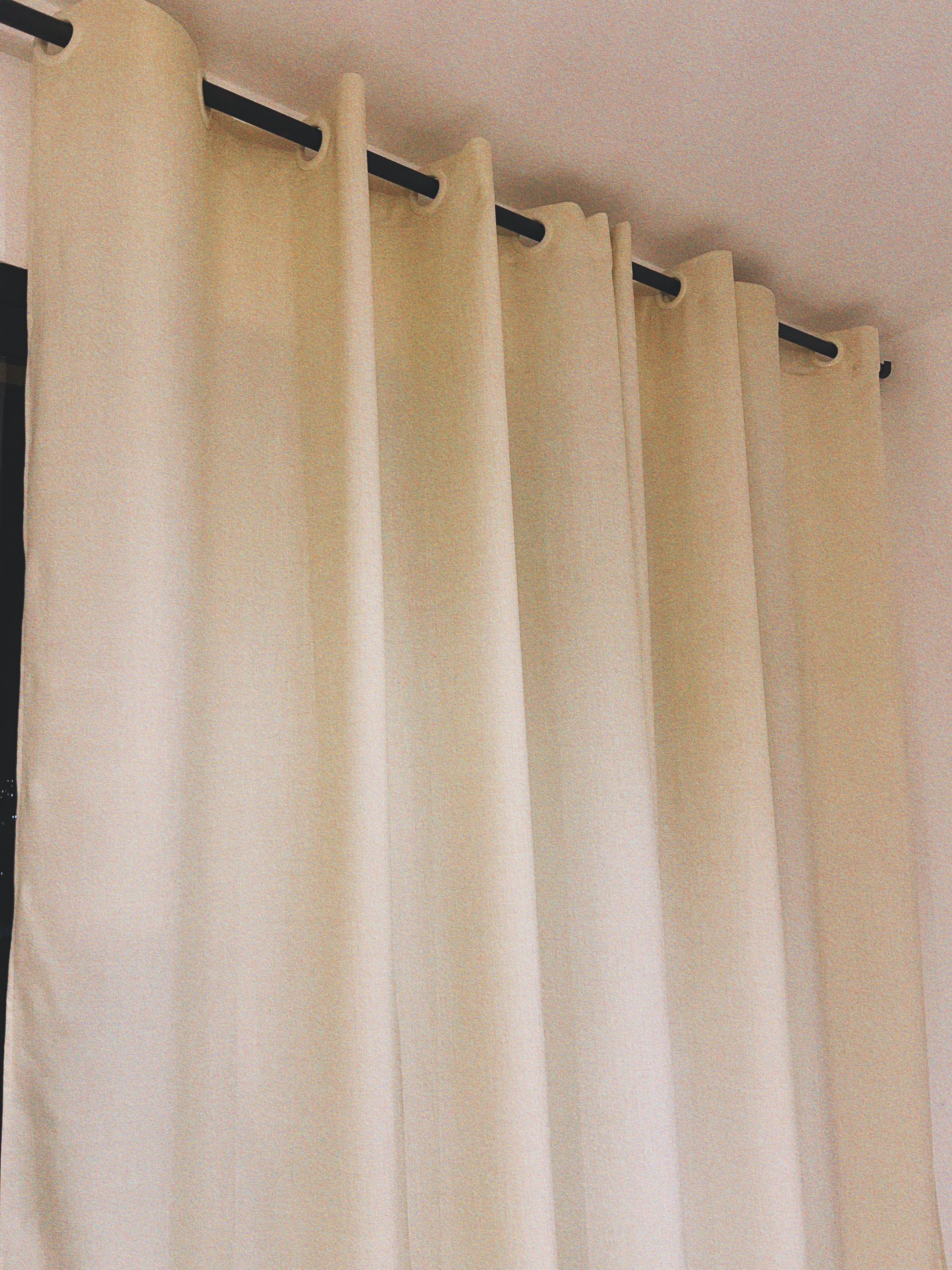 Cream curtains