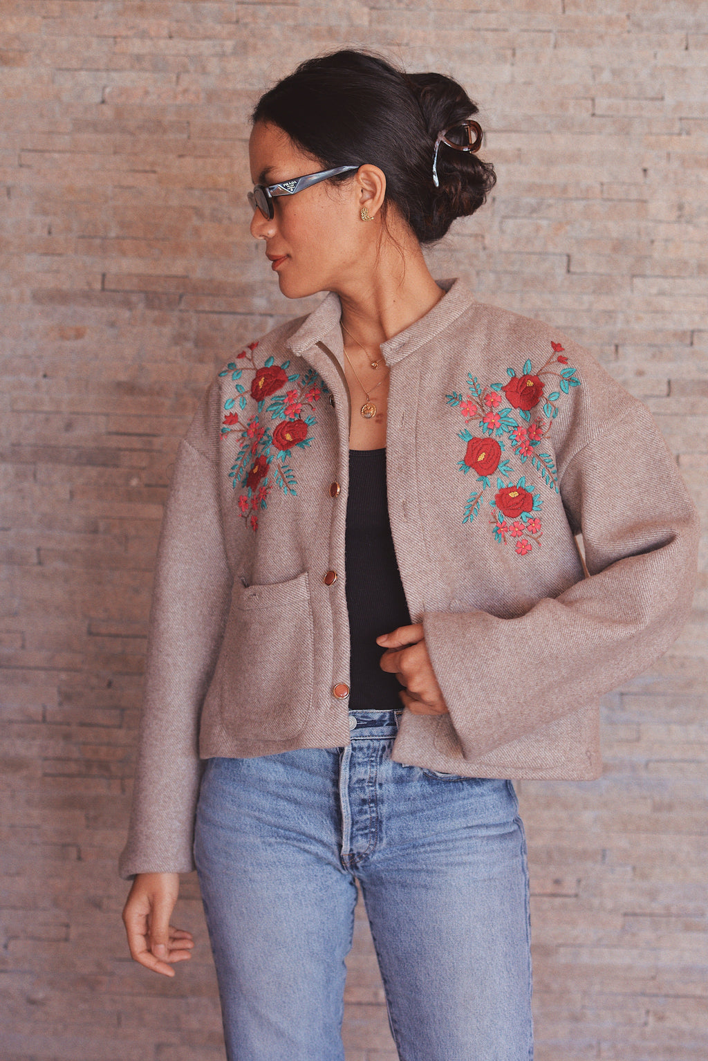 Jacquard cardigan