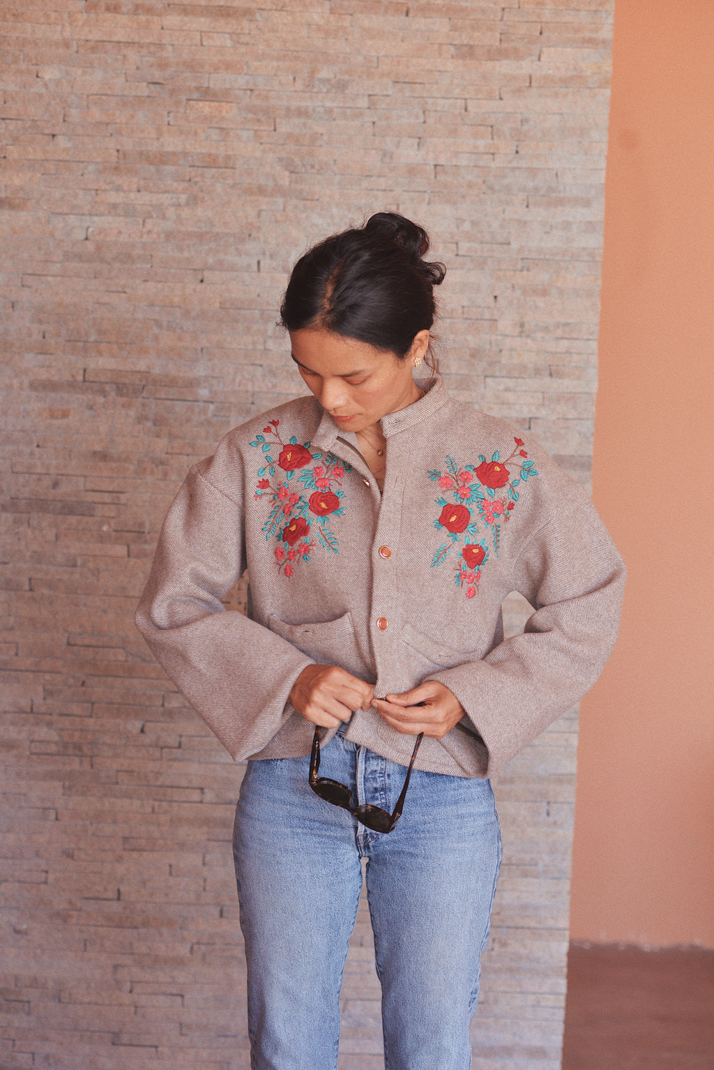 Jacquard cardigan
