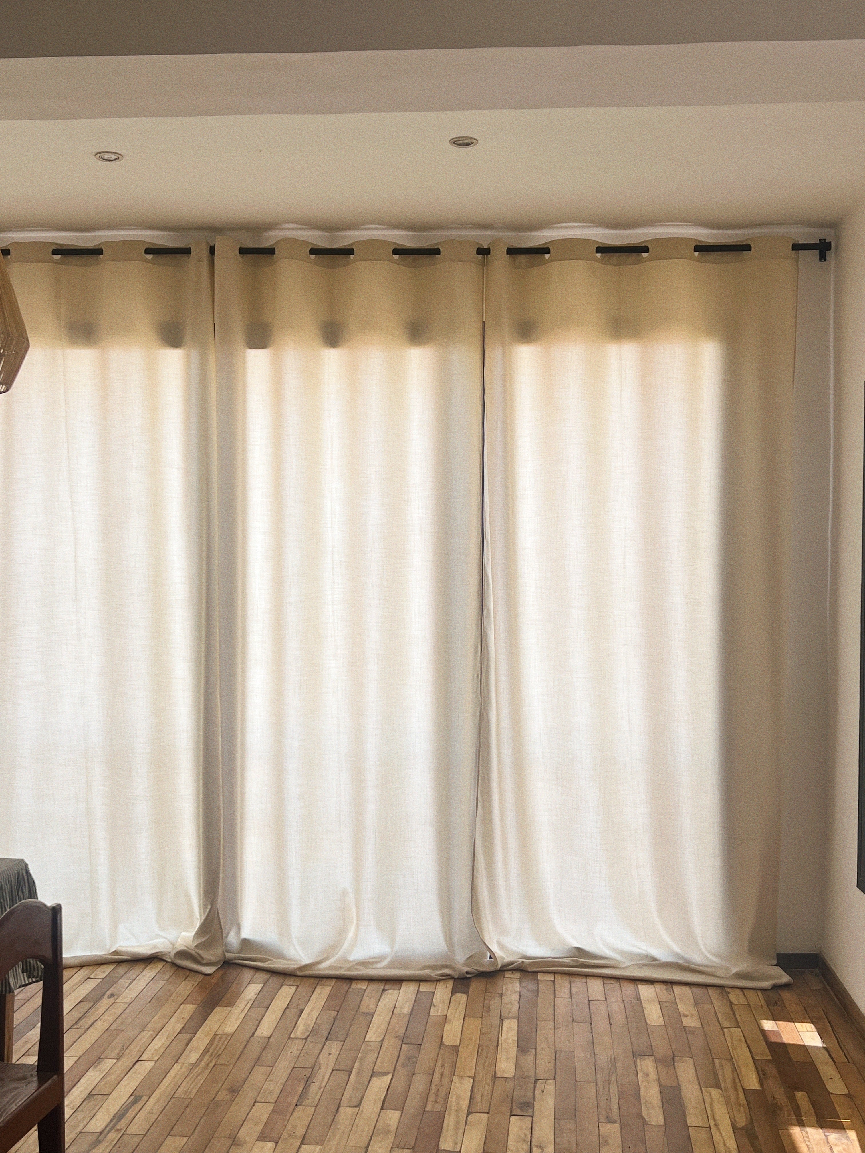 Cream curtains